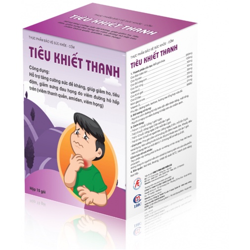 (CHÍNH HÃNG ) Cốm Tiêu Khiết Thanh - Ngăn ngừa và làm giảm triệu chứng viêm đường hô hấp (Hộp 15 gói)