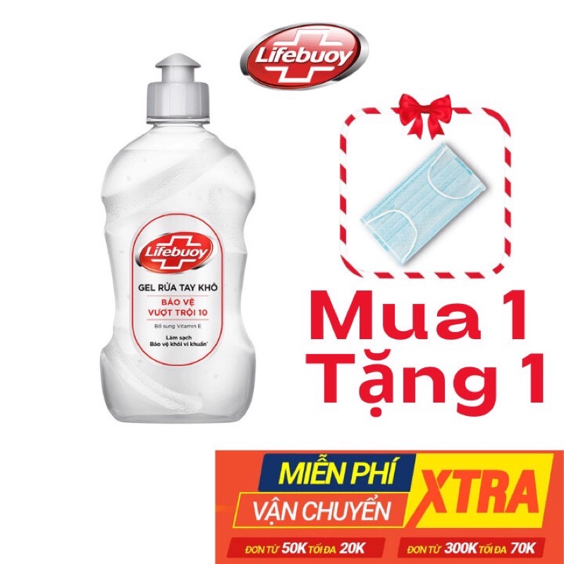 01 CHAI GEL RỬA TAY KHÔ LIFEBUOY CHUẨN CHÍNH HÃNG 500ml