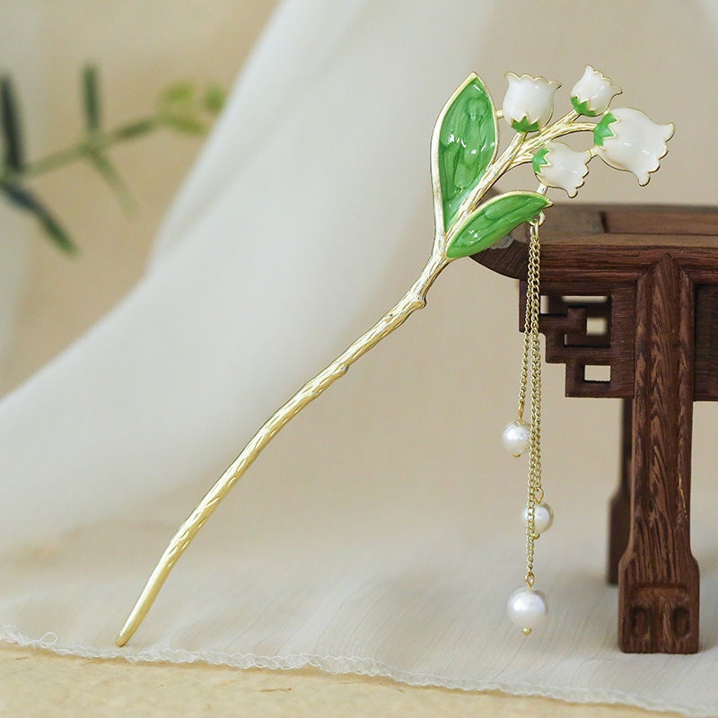 Trâm cài tóc sơn tráng men phong cách hiện đại dành cho nữ