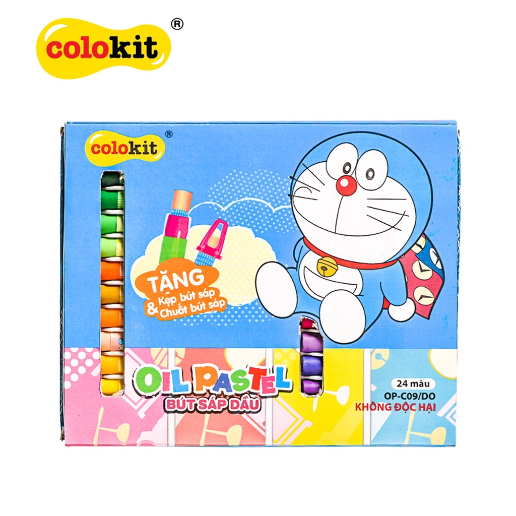 Bút sáp dầu 24 màu Doraemon Colokit TL OP-C09/DO | Shopee Việt Nam