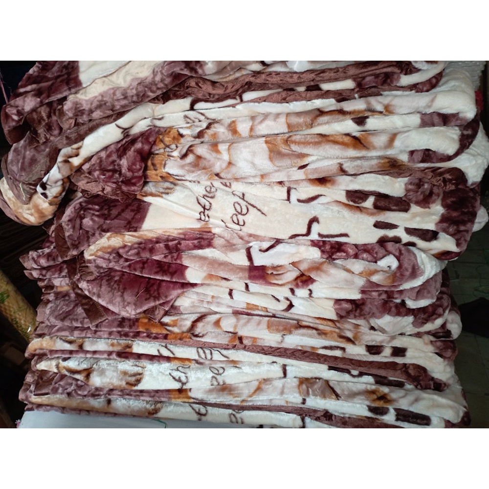 Chăn siêu nhẹ 2 lớp lông nhung mềm mượt, Hoa văn hình cún yêu, Loại dày 2cm và 3cm( Mã C23)