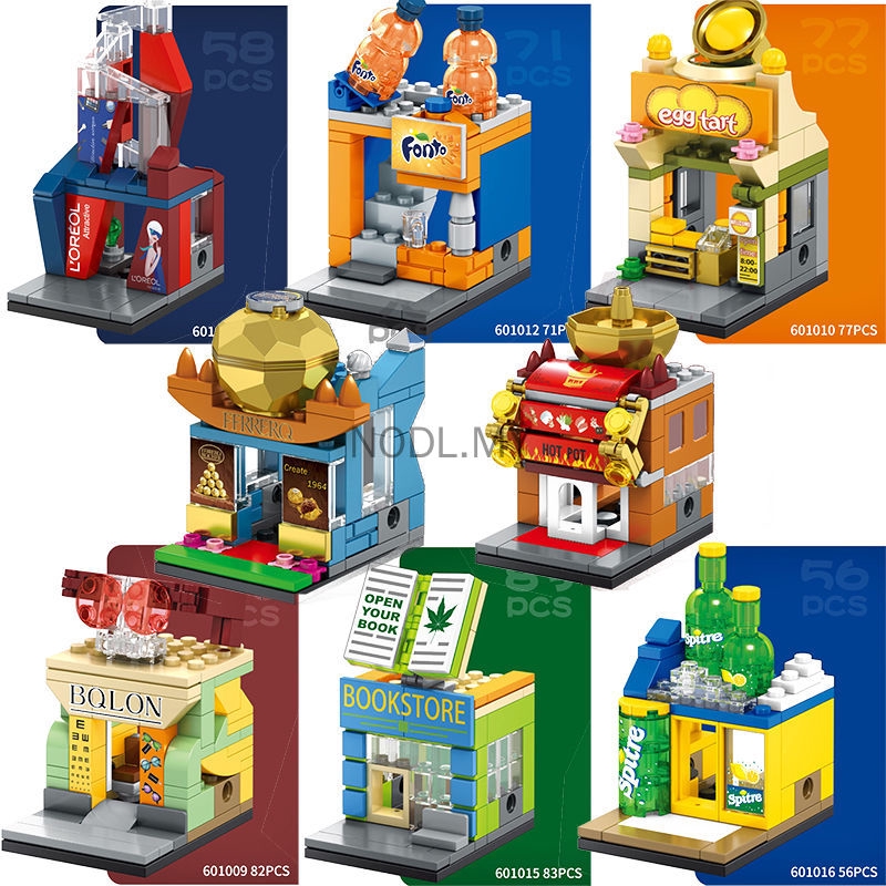 Lego Bộ Đồ Chơi Lắp Ráp Mô Hình Cửa Hàng Thành Phố Cho Bé