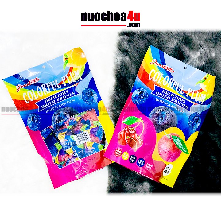 Xí Muội Mix Vị JUESVILLA - Delicious Dried Prunes 408g - Hồng Kông