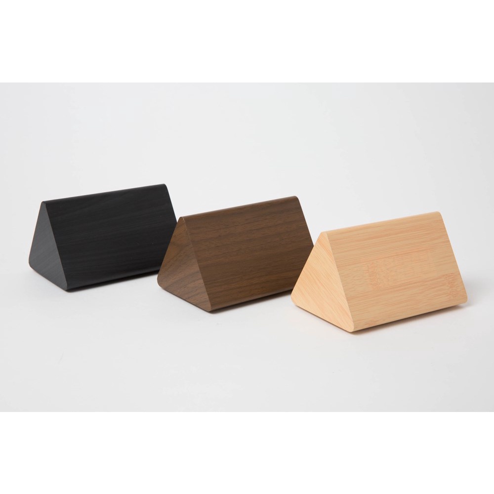 Đồng Hồ Để Bàn ARTBOX Hàn Quốc Hình Tam Giác Bằng Gỗ Màu Đen