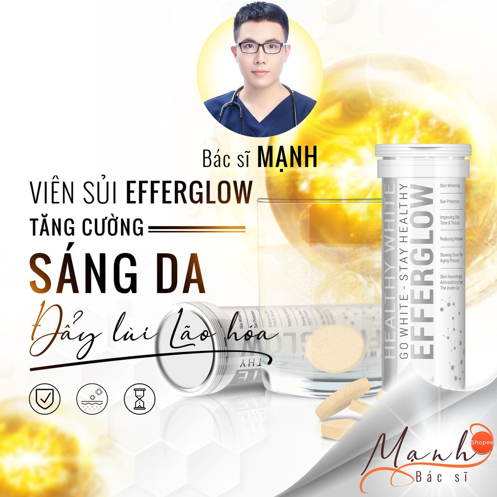 Viên Sủi Sáng Da EFFERGLOW hộp 30 viên