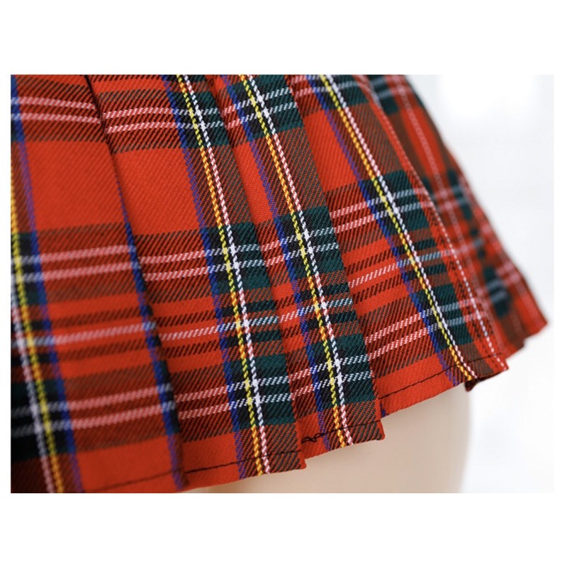 Set Học Sinh Kẻ Đỏ | Cosplay Học Sinh | | BigBuy360 - bigbuy360.vn