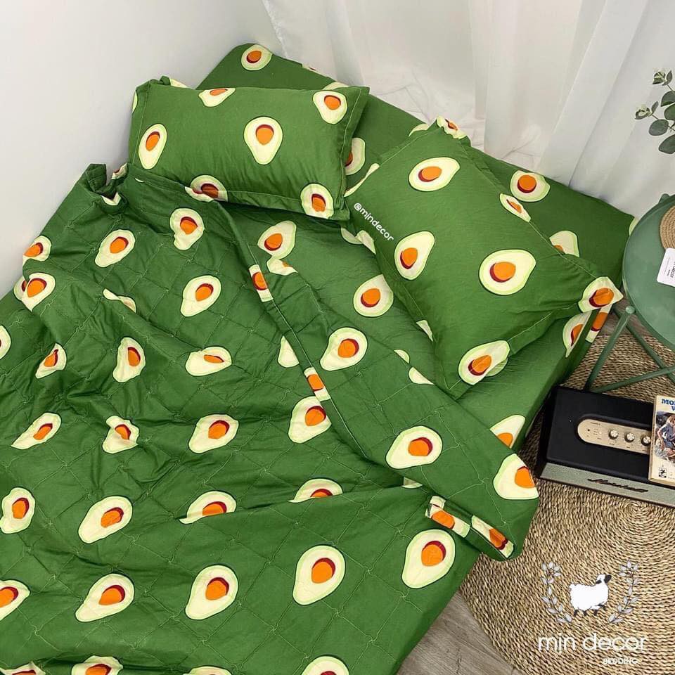 Mền hè ga gối trần bông gòn siêu xinh Mẫu đẹp (Có phân loại chọn mẫu )