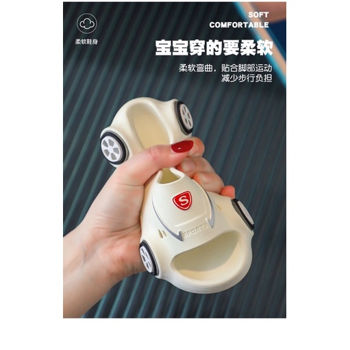 Hàng có sẵn Dép quai ngang siêu xe có đèn lead cho bé hàng quảng châu.