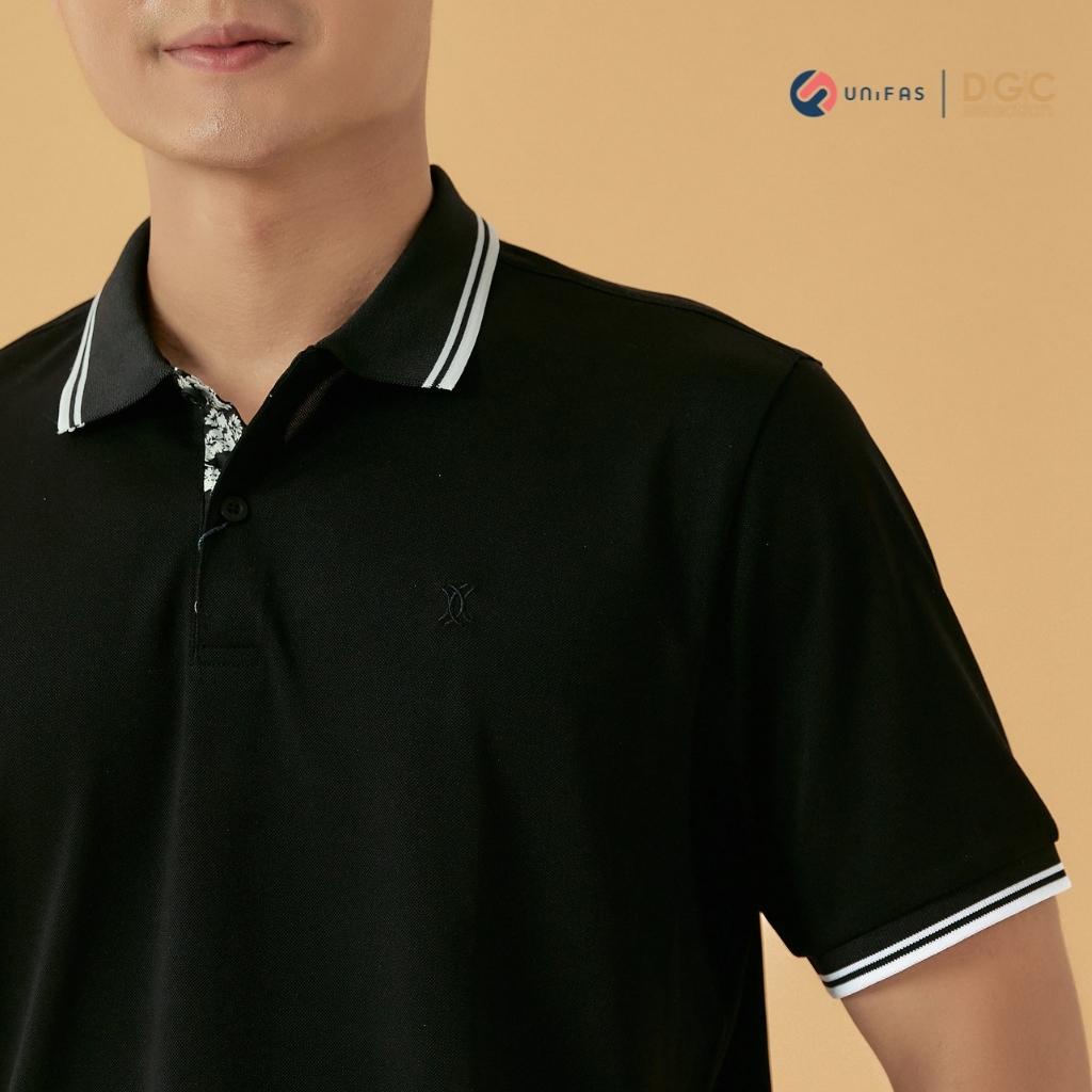 Áo polo nam DGCs ngắn tay dáng suông bo kẻ viền trẻ trung, chất vải thoáng mát chống tia UV SAPBB01M