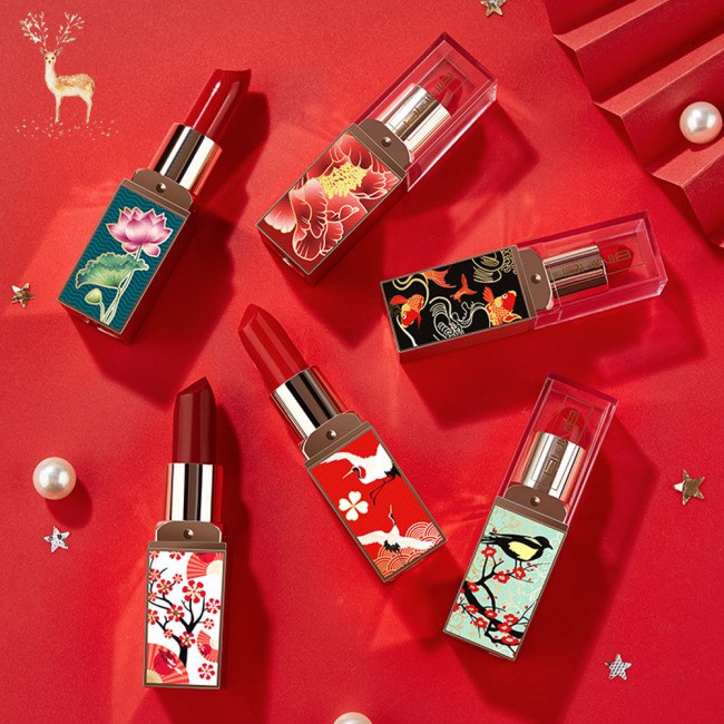 (Hàng Mới Về) 1 Son Môi Dưỡng Ẩm Phong Cách Cổ Trang Trung Hoa