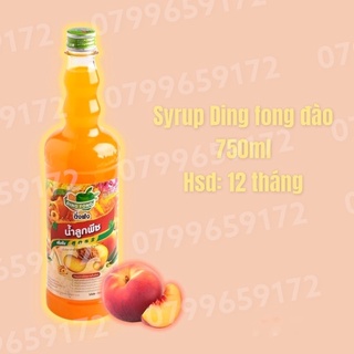 Siro Ding Fong đào vải bạc hà 750ml
