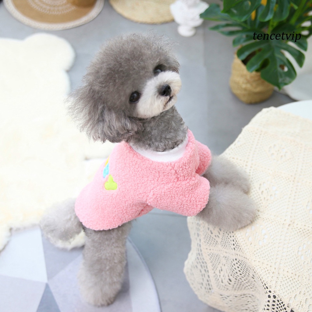 Áo sweater giữ ấm in chữ đáng yêu thời trang mùa thu cho thú cưng
