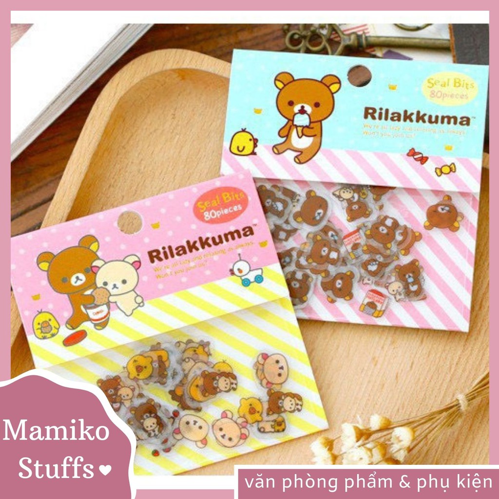 STICKER GÓI RILAKKUMA 80 TẤM
