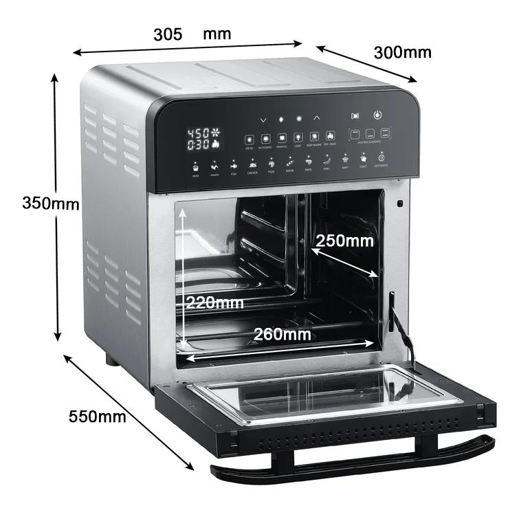 Nồi chiên không dầu Winci AF528T, Công suất 1700W, Dung tích 15 Lít, hàng chính hãng bảo hành 24 tháng - Befoyo