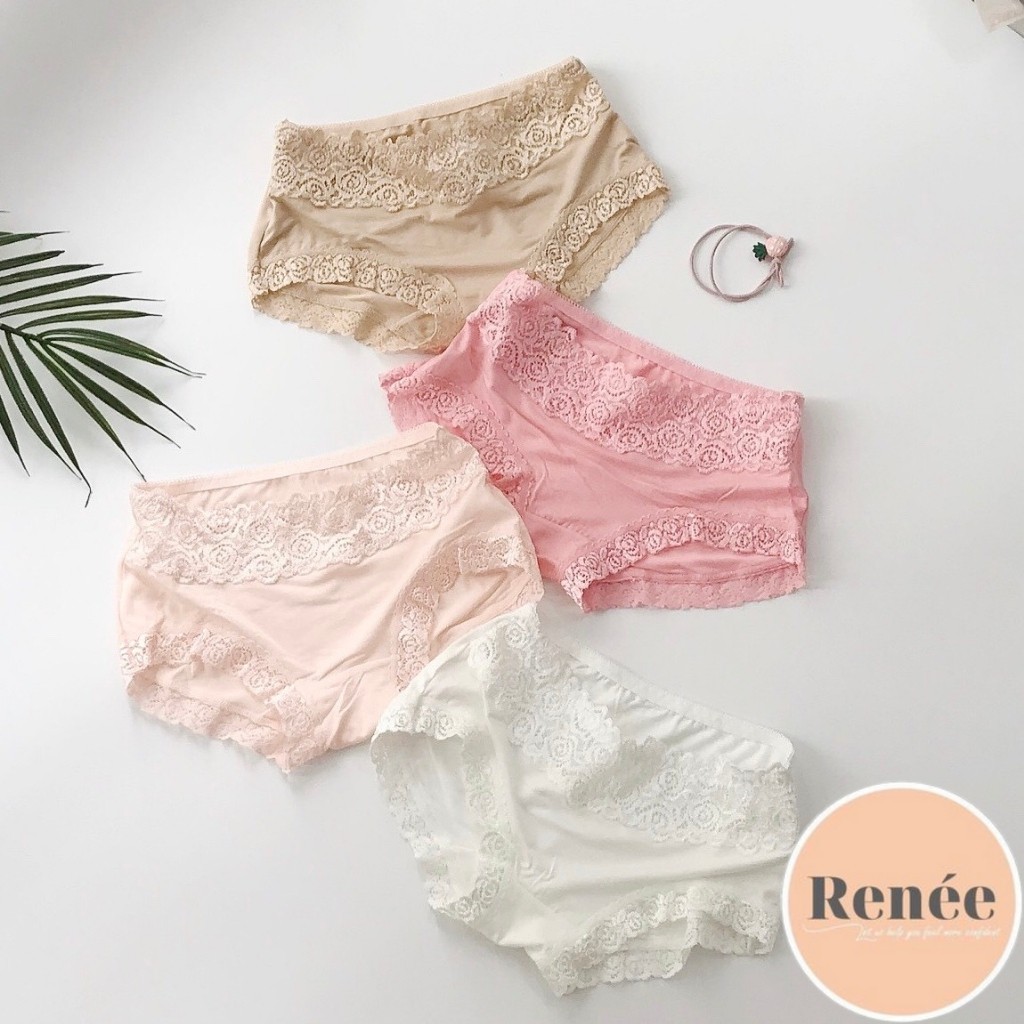 Quần Lót Nữ Cotton Phối Ren Gợi cảm Trẻ Trung QL 09 RENEE Store | BigBuy360 - bigbuy360.vn