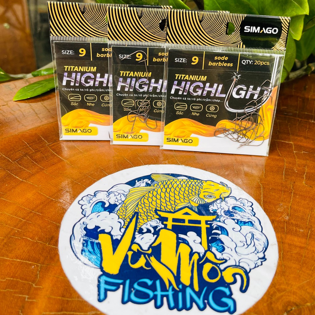 Lưỡi Câu Đài TITAN thế hệ mới SODE BARBLESS Simago- Vũ Môn Fishing