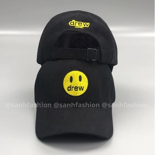 Mũ lưỡi trai thêu hình mặt DREW Nón kết chất nỉ cao cấp thời trang form unisex nam nữ K27