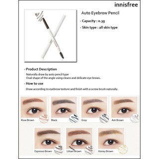 Chì kẻ lông mày Innisfree auto eyebrown