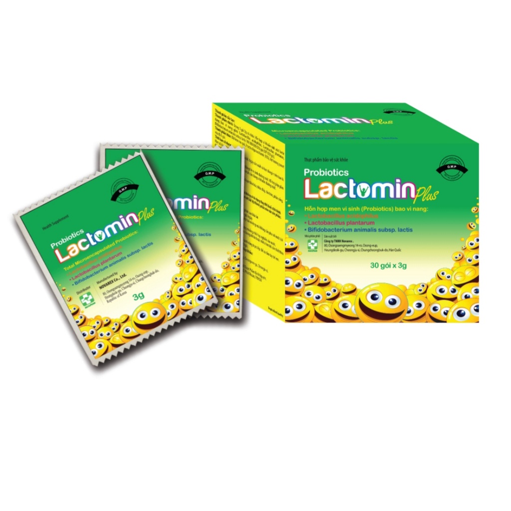 Men vi sinh Lactomin Plus - Kích thích tiêu hoá, tăng sức đề kháng, giúp bổ sung lợi khuẩn (Hộp 30 Gói) [Chính Hãng]