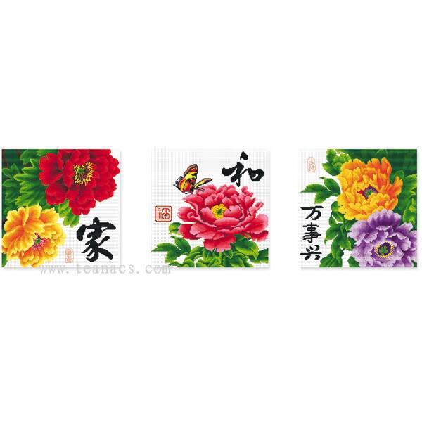 Tranh Thêu Chữ Thập Gia Hòa Vạn Sự Hưng 36268 (KHÁCH TỰ THÊU) KT:142X50CM