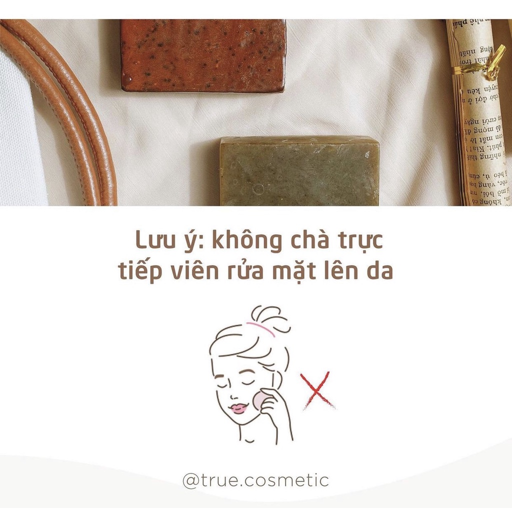 Xà Bông, Xà Phòng Tắm Giảm Mụn, Xà Bông Handmade 100g hỗ trợ làm sáng da giảm mụn mờ thâm chiết suất thảo dược tươi 100%