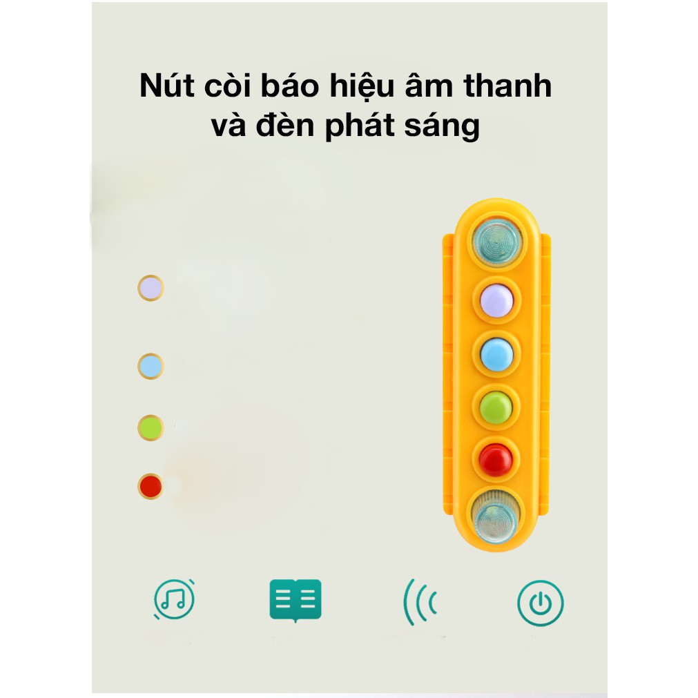 Đồ chơi trẻ em xe bảo dưỡng đèn điện và cây xanh, có đèn led phát sáng, âm thanh phát triển trí tưởng tượng của bé