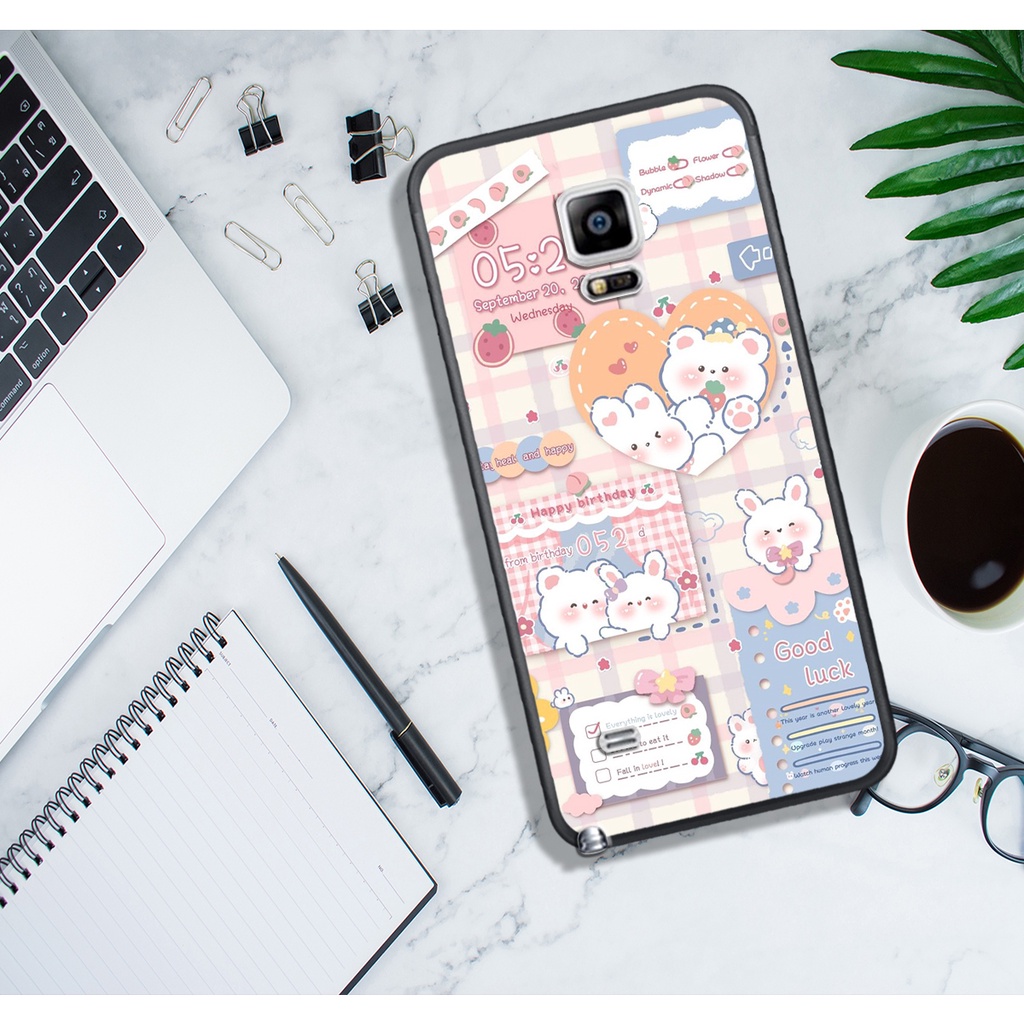 ỐP LƯNG SAMSUNG NOTE 3 - NOTE 4 - NOTE 5 , IN HÌNH GẤU NÂU CHOCOLATE ĐÁNG YÊU.