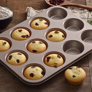 Khuôn cupcake 12 lỗ chống dính