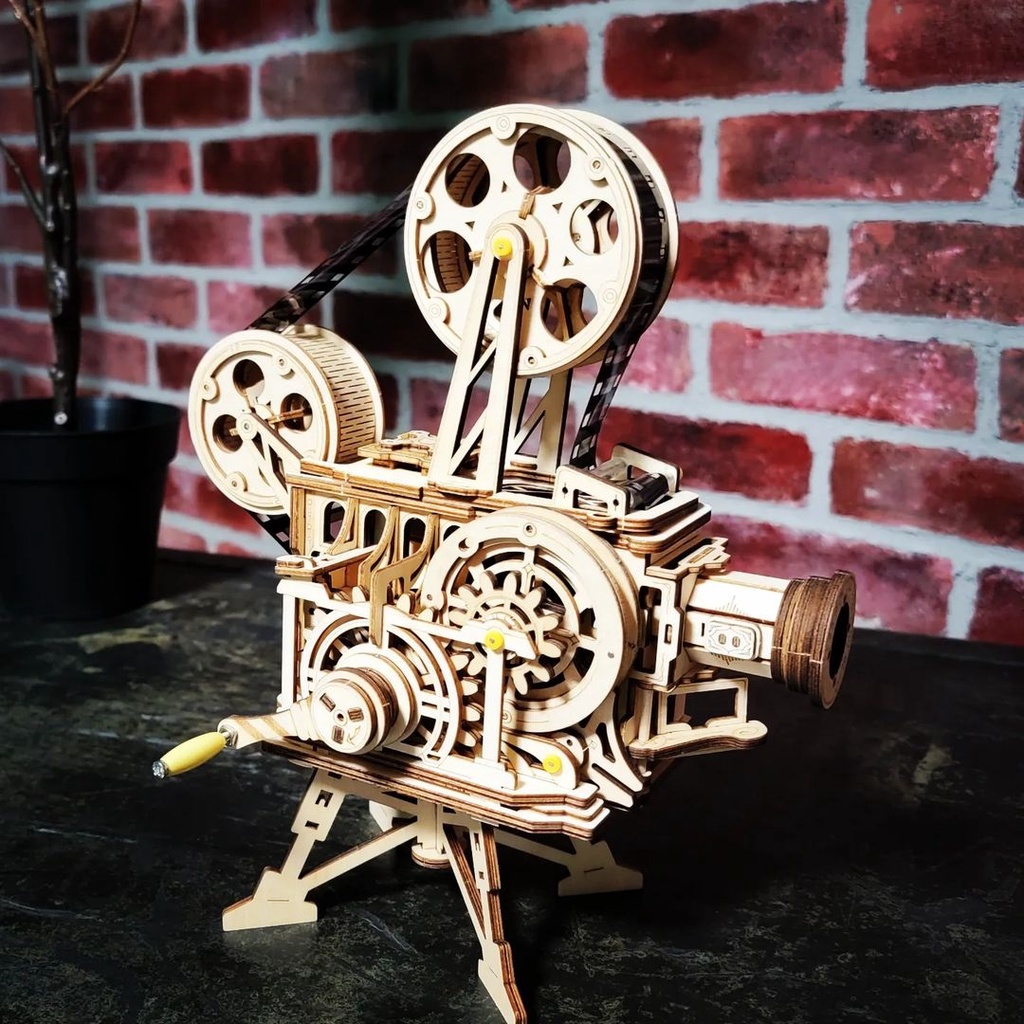 Mô Hình Gỗ 3D Lắp Ráp ROBOTIME Máy Chiếu Phim Vitascope LK601 [chưa ráp]