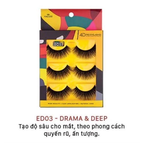 Lông Mi Giả Chuyên Nghiệp Vacosi 4D Pro Eyelash