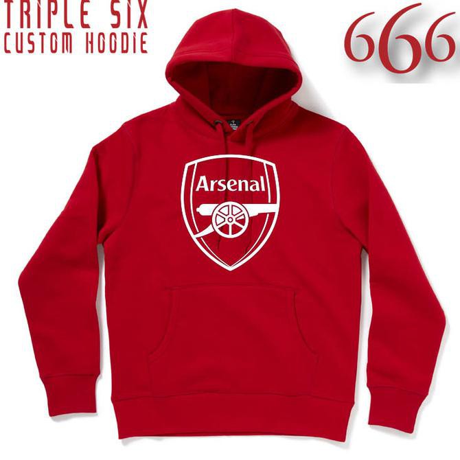 Áo Khoác Hoodie Chui Cổ In Chữ Arsenal 2