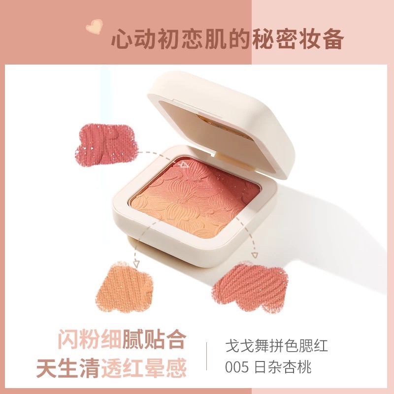 Phấn má GOGO TALES màu ombre soft cute three fight gradient blush 6.5g | BigBuy360 - bigbuy360.vn
