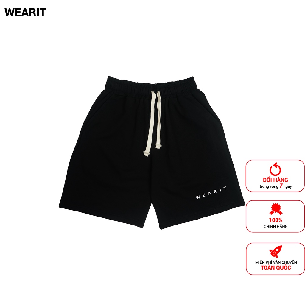 Quần short WEARIT nam nữ chất liệu dày dặn thoáng mát dễ phối đồ unisex nam nữ