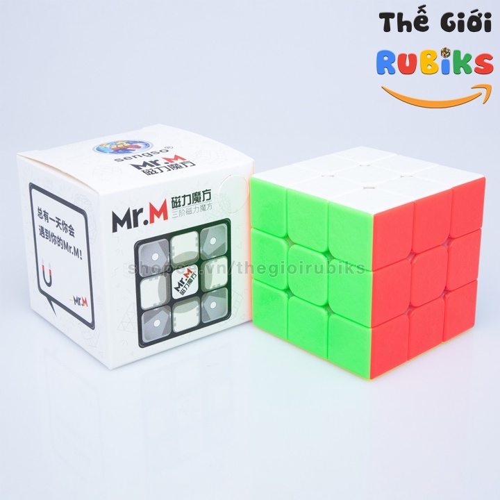 Rubik 3x3 SengSo Mr.M 3x3 Có Sẵn Nam Châm. Khối Lập Phương Rubic 3 Tầng ShengShou Mr M 3x3x3 Đồ Chơi Thông Minh