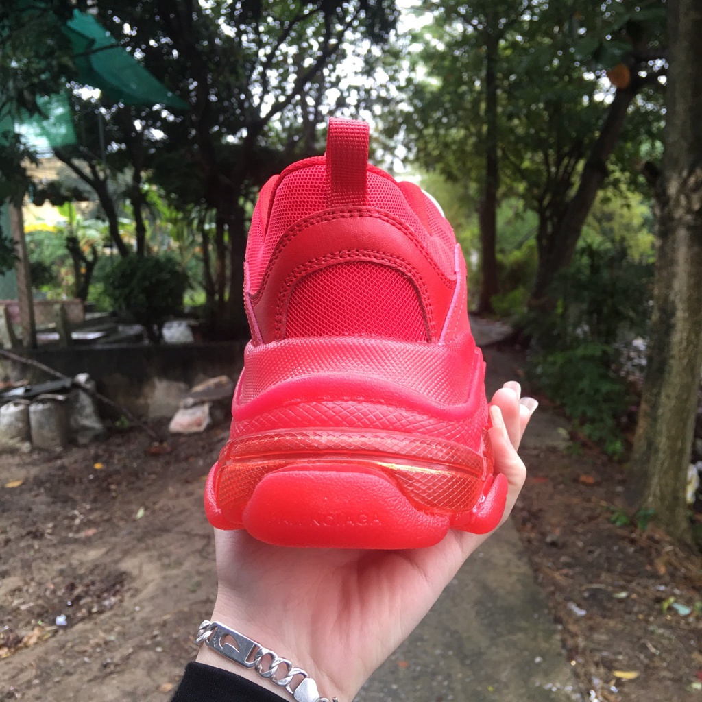 Giày sneaker BA LEN đế khí màu đỏ