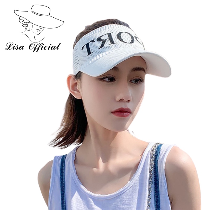 Mũ Nửa Đầu  Lisa Official  Nón Lưỡi Trai Nửa Đầu Sport Kiểu Dáng Tennis Hot Hit - SV-22
