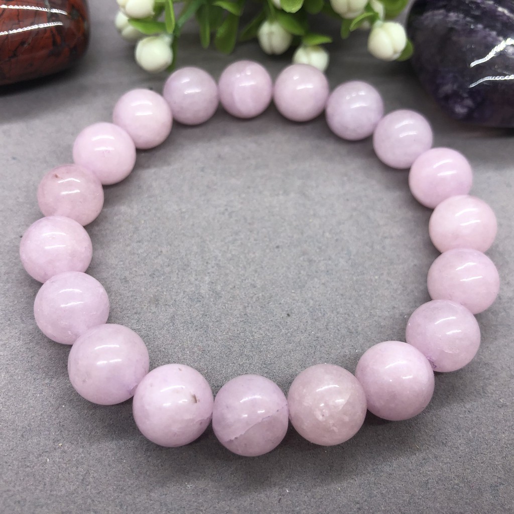 Vòng Tay Chuỗi Hạt Kích Thước 3 Kích Cỡ 6 / 8 / 10mm Màu Tím Nhạt Tự Nhiên Thời Trang Cho Nữ