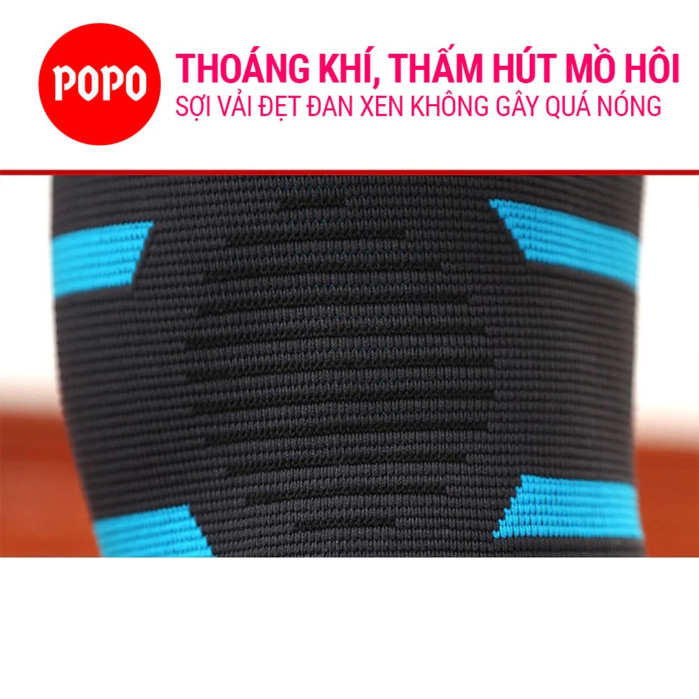 Băng quấn gối bảo vệ gối, cơ đùi 1123 POPO chất liệu vải dệt 3D siêu co dãn, thoáng khí thấm hút