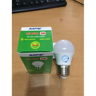 Bóng led bulb 3W cao cấp MPE ( tiêu chuẩn Châu Âu )
