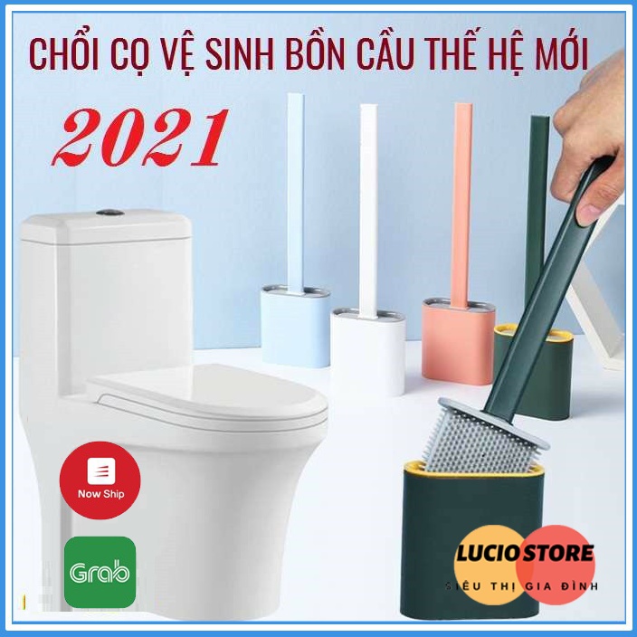 Cọ vệ sinh chổi cọ bồn cầu dụng cụ cọ rửa toilet nhà vệ sinh thông minh tiện lợi PT-CVS-1L