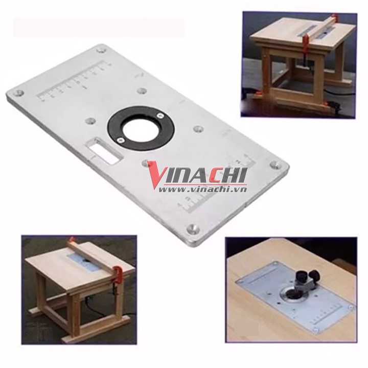 Mặt Bàn Máy Phay - Tấm Mặt Máy Phay Gỗ - Mặt Gá Máy Soi Cầm Tay Cốt 6.35mm Và 12.7mm
