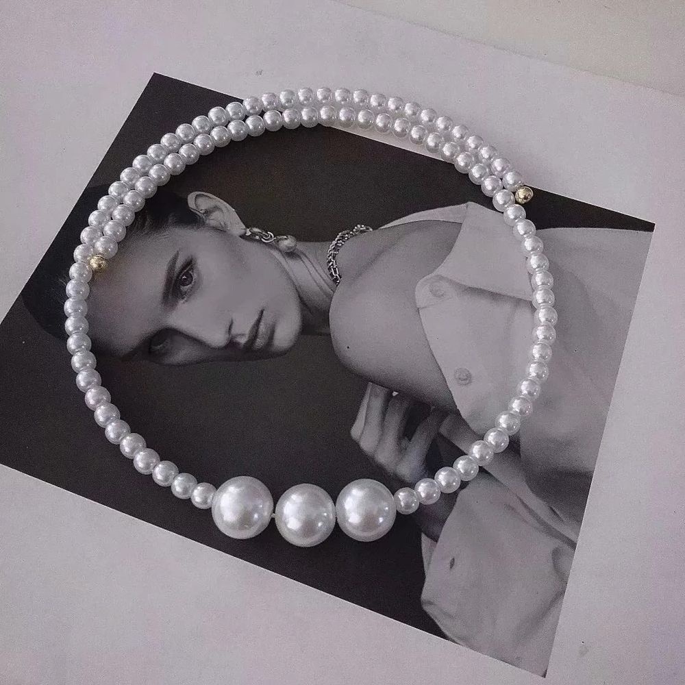 Vòng Cổ Choker Đính Hạt Ngọc Trai Giả Phong Cách Bohemian Hàn Quốc Ngọt Ngào Thời Trang Cho Nữ