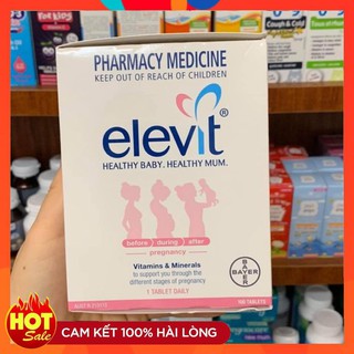 Elevit bầu hộp 100 viên