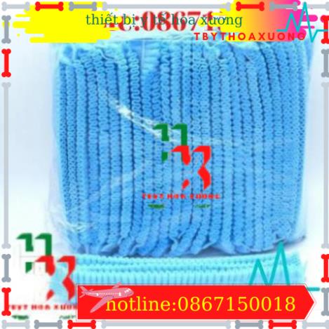 Com Bo 10 Túi Mũ Giấy Y Tế Trùm Tóc Dùng 1 Lần Bịch 100 Chiếc