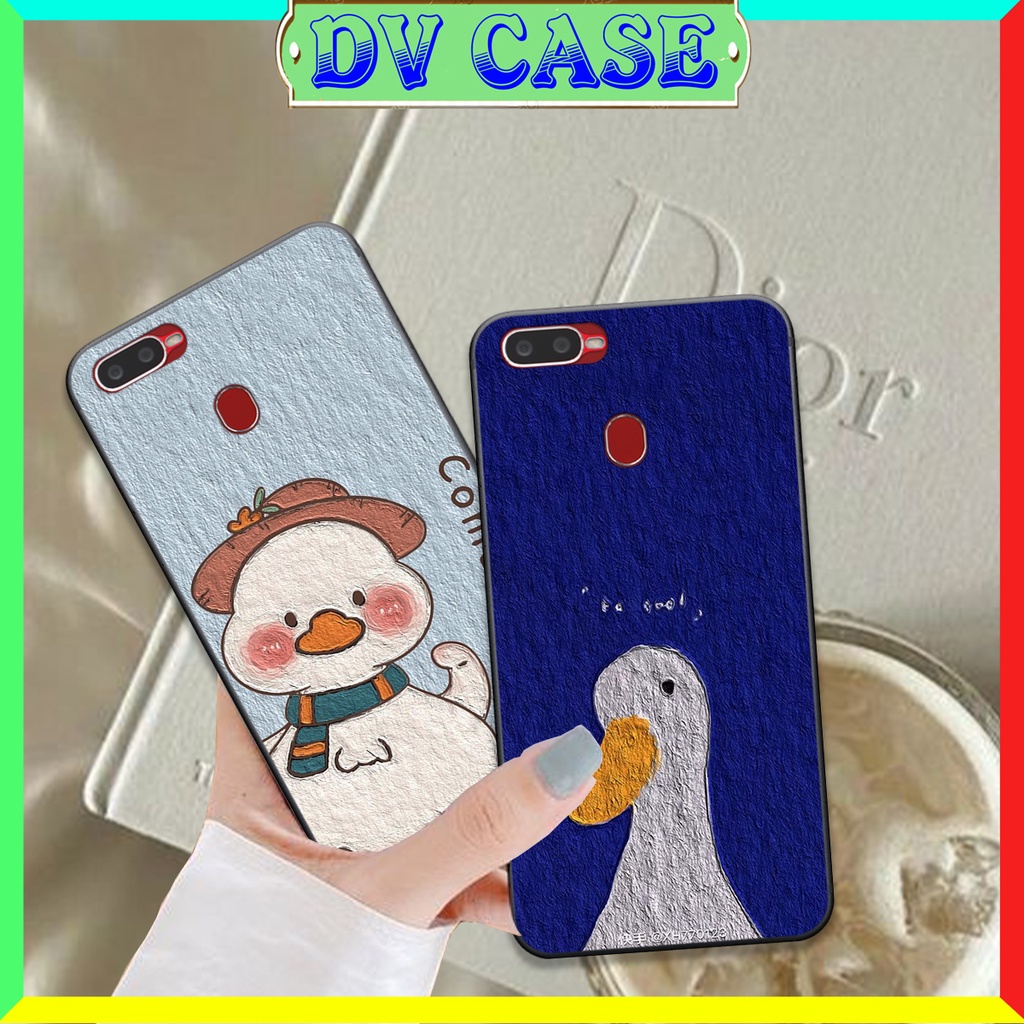 🔥 HÀNG NEW 🔥 Ốp Oppo A5S - Oppo A7 - Oppo F9 - Oppo A12 In Hình Vịt siêu cute đẹp