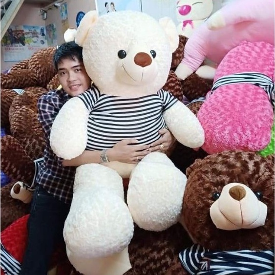 Gấu bông Teddy siêu to khổng lồ, thú nhồi bông to 1m3, 1m5 và 1m8 có thể làm gối ôm phê hơn cả người yêu