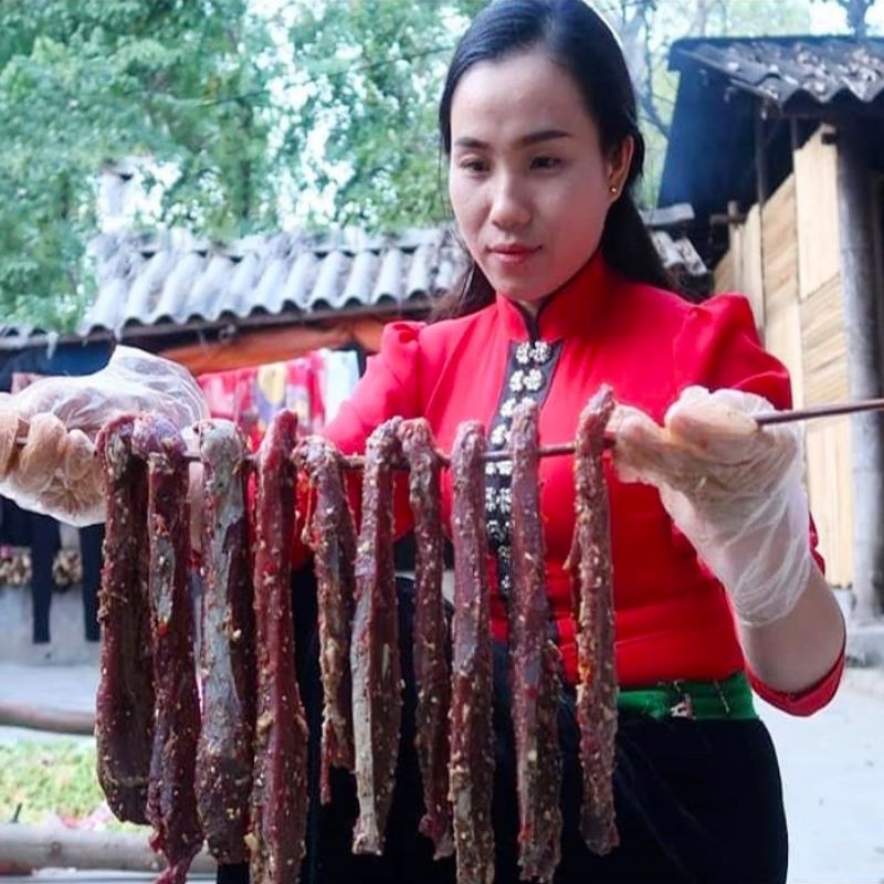 130k 200gr Thịt Trâu Gác Bếp Tây Bắc