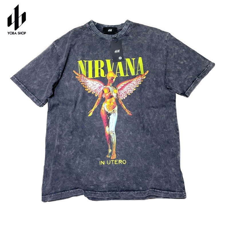 {Freeship + Voucher 20k} ÁO ROCK TEE NIRVANA VẢI SIÊU ĐẸP FORM CHUẨN ÂU (ẢNH THẬT 100% TỰ CHỤP)
