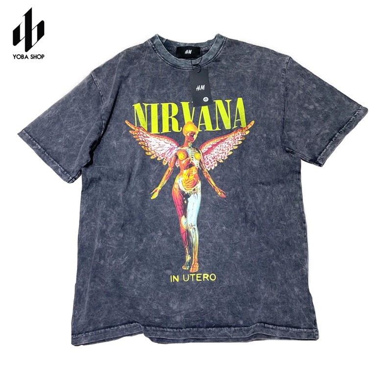 ÁO ROCK TEE NIRVANA VẢI SIÊU ĐẸP FORM CHUẨN ÂU (ẢNH THẬT 100% TỰ CHỤP)