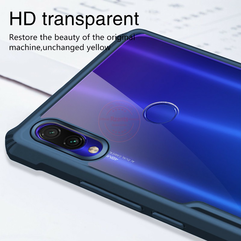 Ốp lưng Xiaomi Redmi Note 7 / Note 7 Pro chống sốc thể thao lưng trong viền màu kiểu dáng Xundd chống sốc chống ố vàng 2